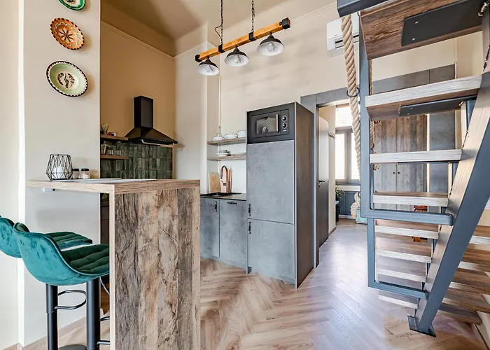 Appartement Rustic Gallery With Panoramic View And Ac